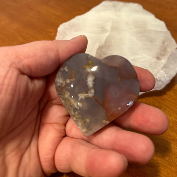 Flower agate heart - Picture 4 of 6